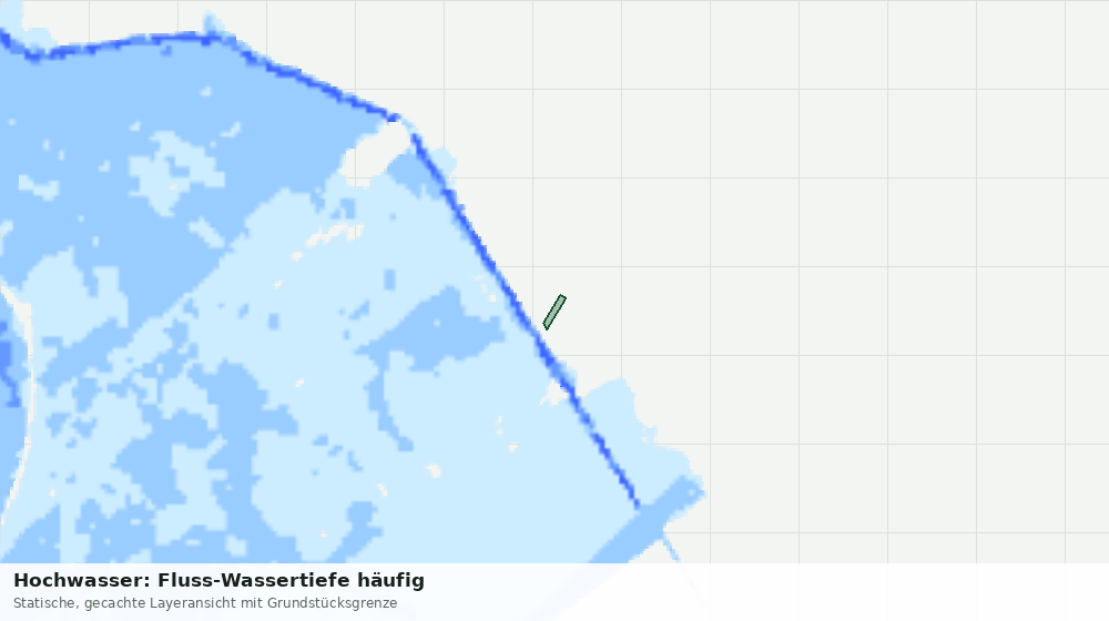 Statische Kartenansicht: Hochwasser: Fluss-Wassertiefe häufig
