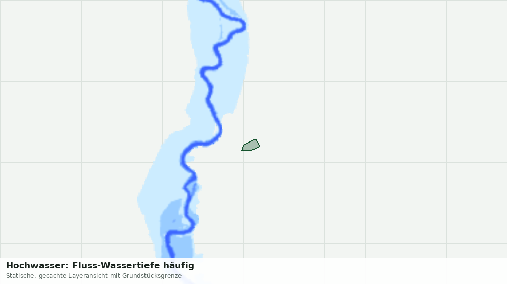 Statische Kartenansicht: Hochwasser: Fluss-Wassertiefe häufig