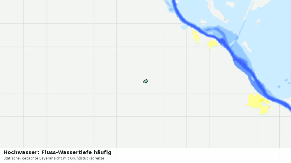 Statische Kartenansicht: Hochwasser: Fluss-Wassertiefe häufig