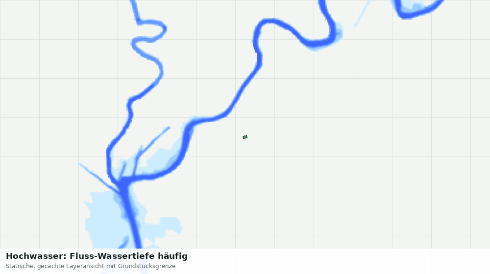 Statische Kartenansicht: Hochwasser: Fluss-Wassertiefe häufig