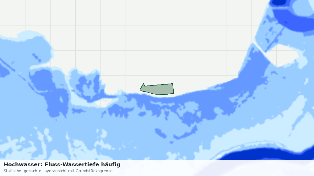 Statische Kartenansicht: Hochwasser: Fluss-Wassertiefe häufig