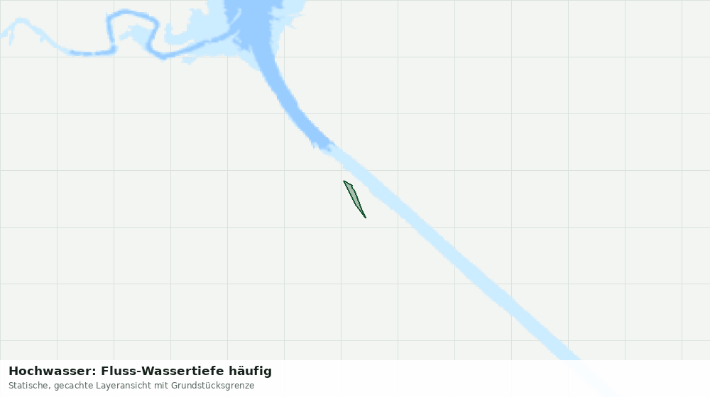Statische Kartenansicht: Hochwasser: Fluss-Wassertiefe häufig