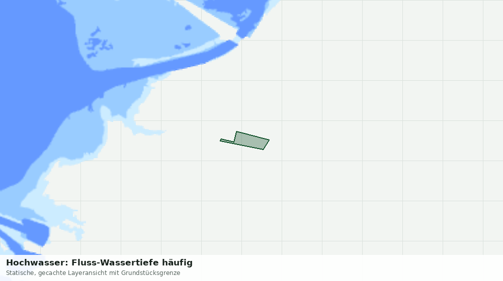 Statische Kartenansicht: Hochwasser: Fluss-Wassertiefe häufig
