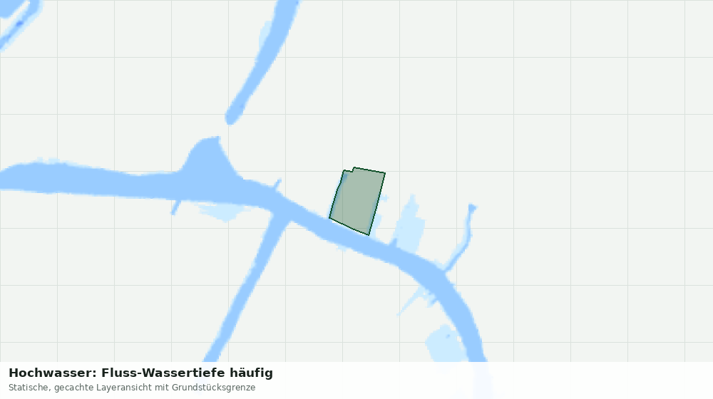 Statische Kartenansicht: Hochwasser: Fluss-Wassertiefe häufig