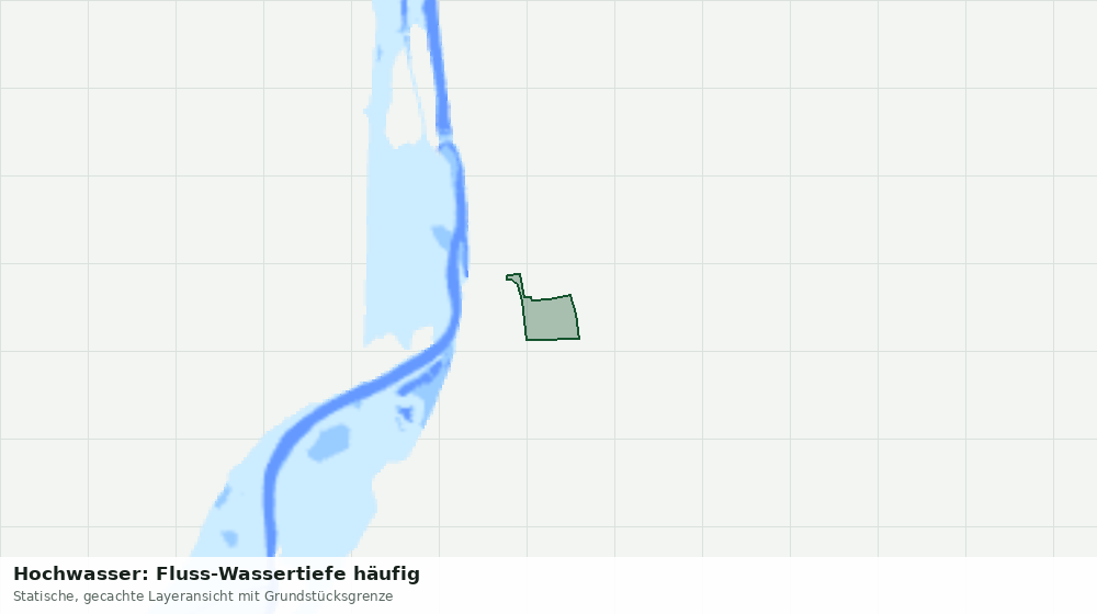 Statische Kartenansicht: Hochwasser: Fluss-Wassertiefe häufig