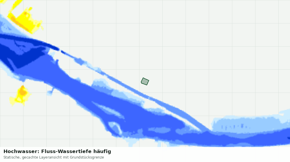Statische Kartenansicht: Hochwasser: Fluss-Wassertiefe häufig