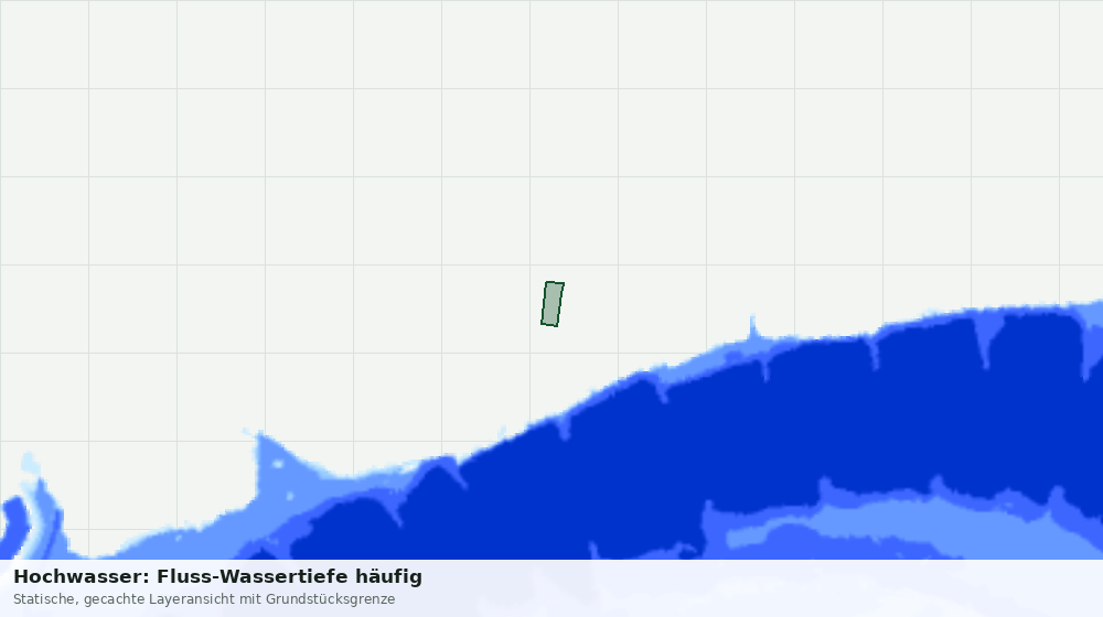 Statische Kartenansicht: Hochwasser: Fluss-Wassertiefe häufig