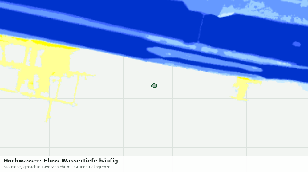 Statische Kartenansicht: Hochwasser: Fluss-Wassertiefe häufig