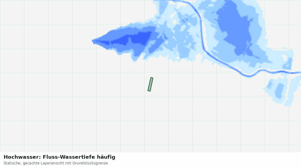 Statische Kartenansicht: Hochwasser: Fluss-Wassertiefe häufig