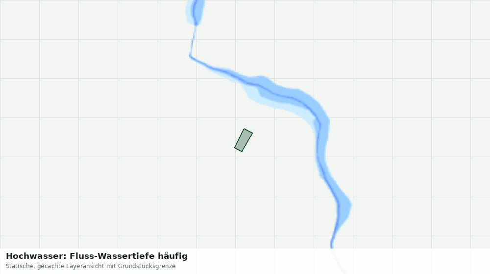 Statische Kartenansicht: Hochwasser: Fluss-Wassertiefe häufig