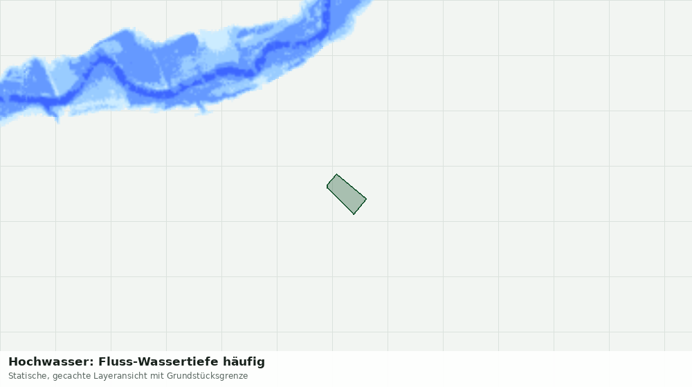 Statische Kartenansicht: Hochwasser: Fluss-Wassertiefe häufig