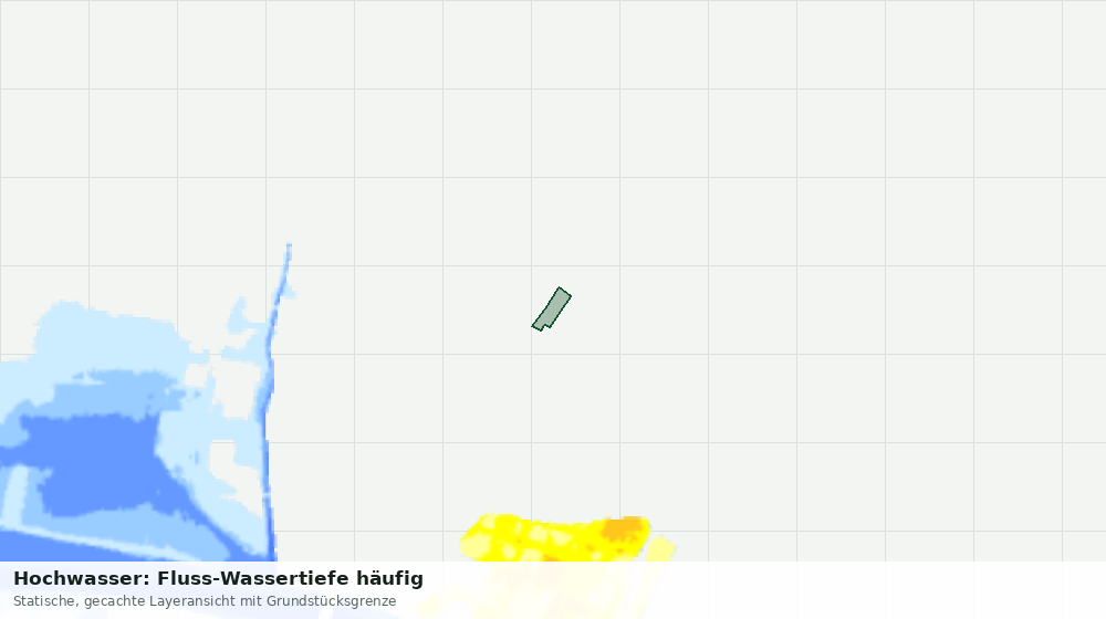Statische Kartenansicht: Hochwasser: Fluss-Wassertiefe häufig
