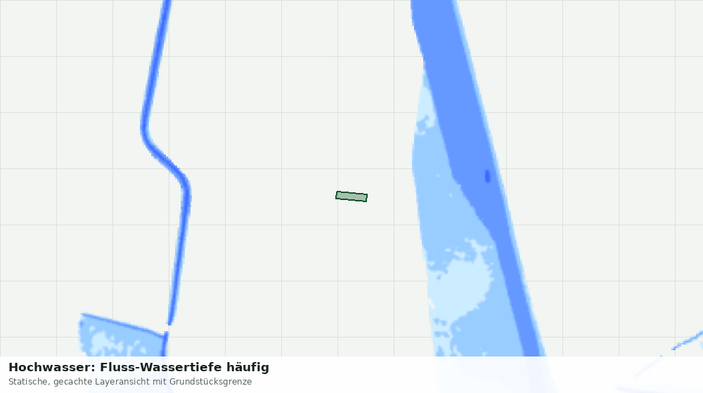 Statische Kartenansicht: Hochwasser: Fluss-Wassertiefe häufig