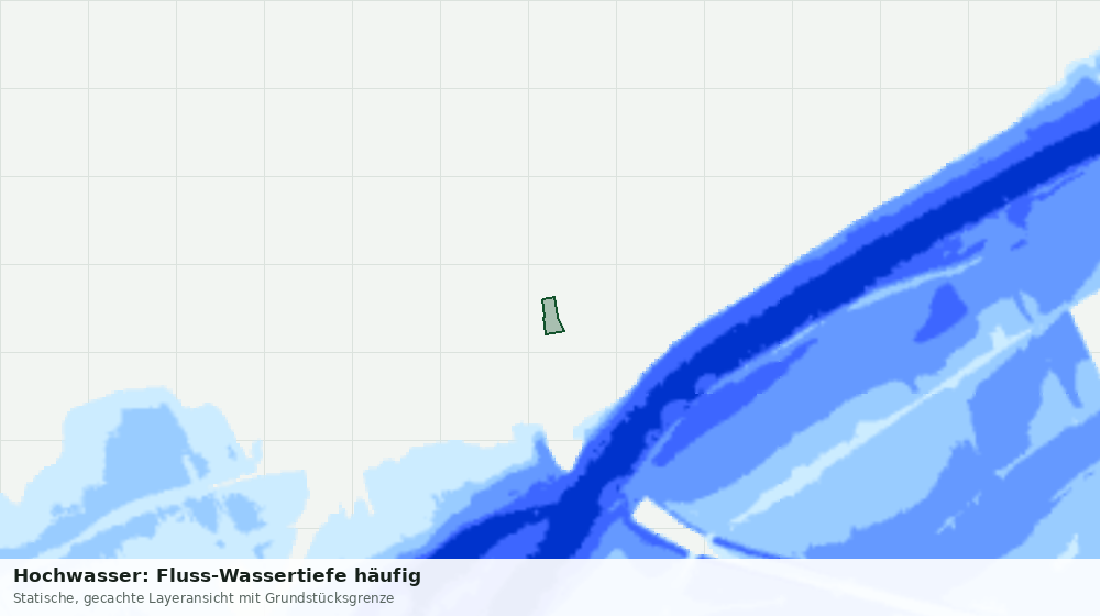 Statische Kartenansicht: Hochwasser: Fluss-Wassertiefe häufig