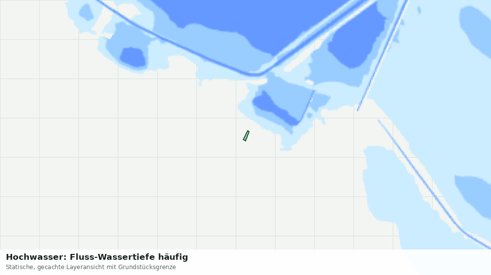 Statische Kartenansicht: Hochwasser: Fluss-Wassertiefe häufig