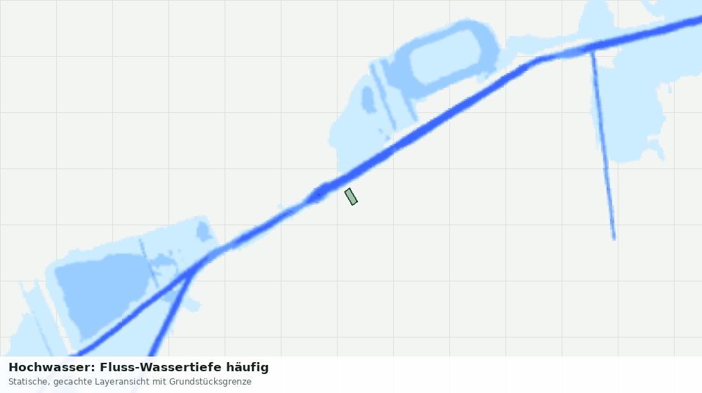 Statische Kartenansicht: Hochwasser: Fluss-Wassertiefe häufig
