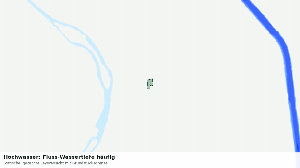 Statische Kartenansicht: Hochwasser: Fluss-Wassertiefe häufig
