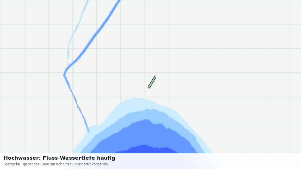 Statische Kartenansicht: Hochwasser: Fluss-Wassertiefe häufig