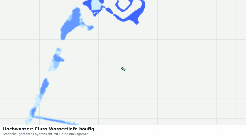 Statische Kartenansicht: Hochwasser: Fluss-Wassertiefe häufig