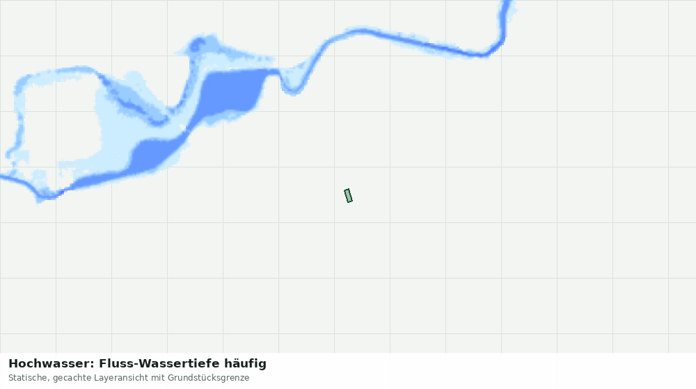 Statische Kartenansicht: Hochwasser: Fluss-Wassertiefe häufig