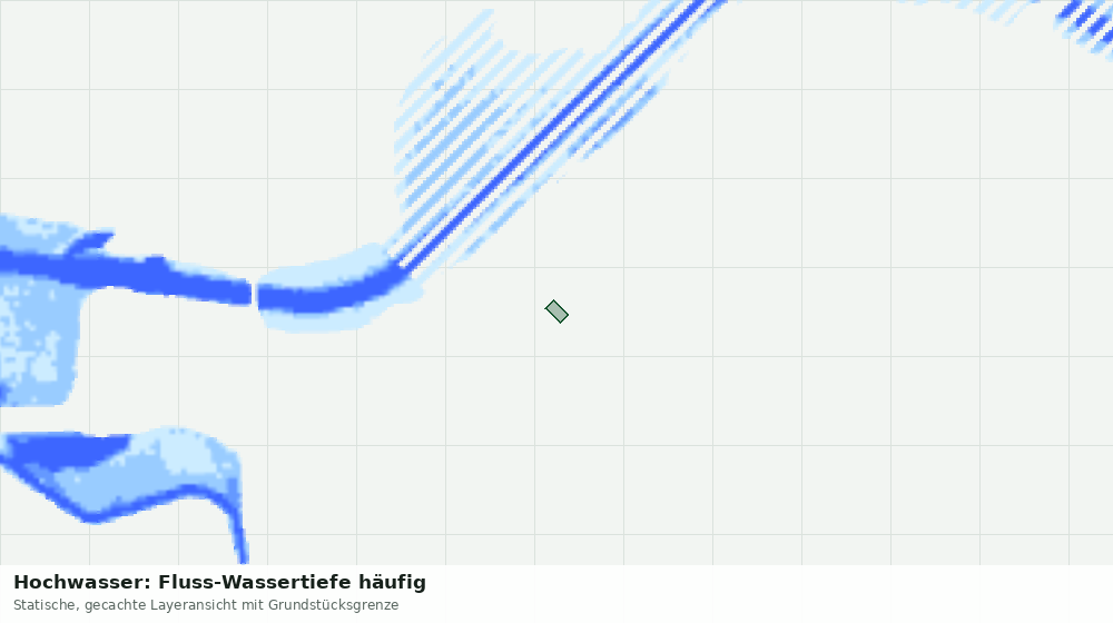 Statische Kartenansicht: Hochwasser: Fluss-Wassertiefe häufig