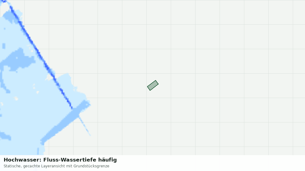 Statische Kartenansicht: Hochwasser: Fluss-Wassertiefe häufig