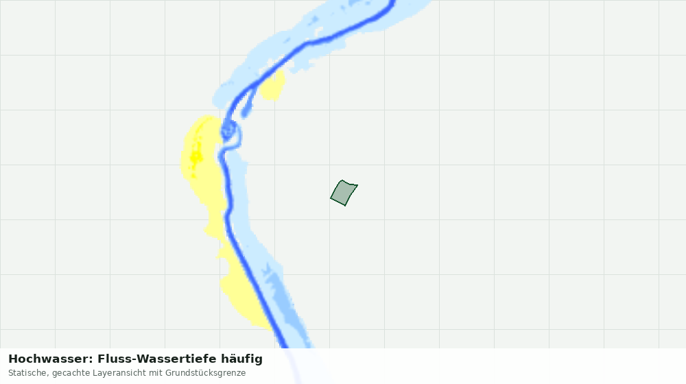 Statische Kartenansicht: Hochwasser: Fluss-Wassertiefe häufig