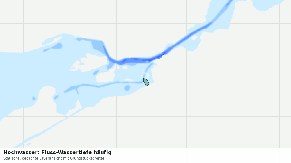 Statische Kartenansicht: Hochwasser: Fluss-Wassertiefe häufig