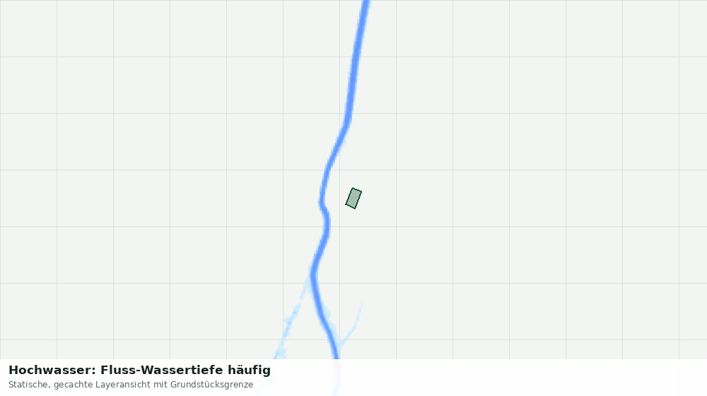 Statische Kartenansicht: Hochwasser: Fluss-Wassertiefe häufig