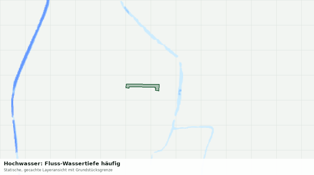 Statische Kartenansicht: Hochwasser: Fluss-Wassertiefe häufig