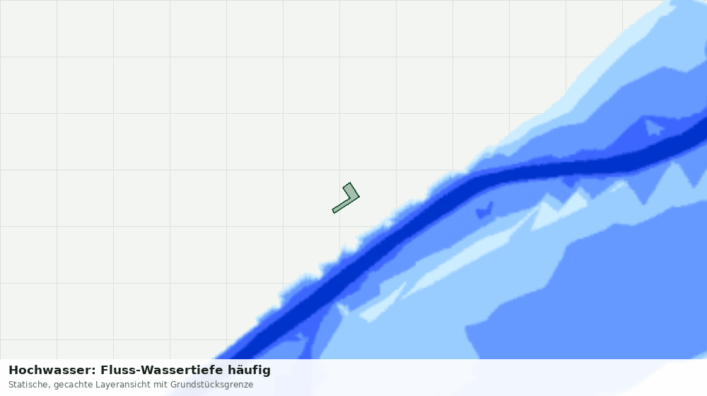 Statische Kartenansicht: Hochwasser: Fluss-Wassertiefe häufig