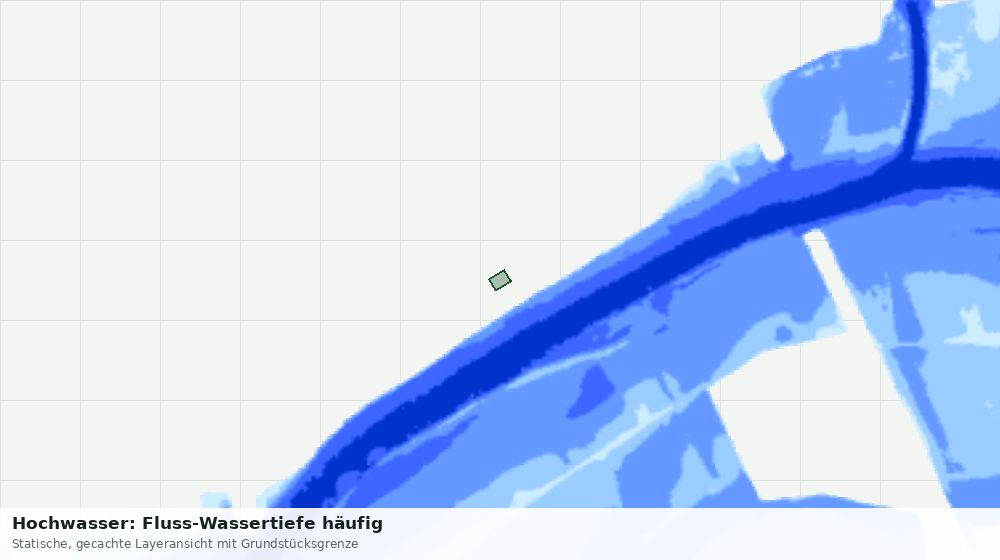 Statische Kartenansicht: Hochwasser: Fluss-Wassertiefe häufig