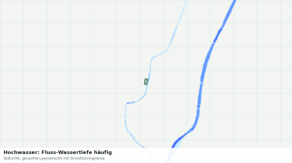 Statische Kartenansicht: Hochwasser: Fluss-Wassertiefe häufig