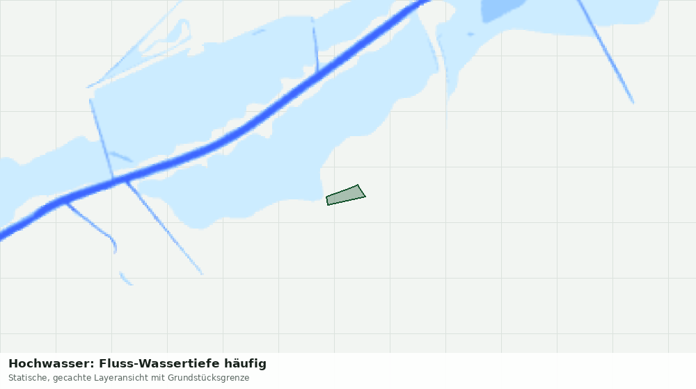 Statische Kartenansicht: Hochwasser: Fluss-Wassertiefe häufig