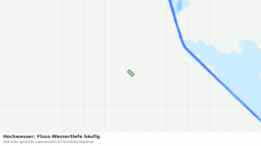 Statische Kartenansicht: Hochwasser: Fluss-Wassertiefe häufig