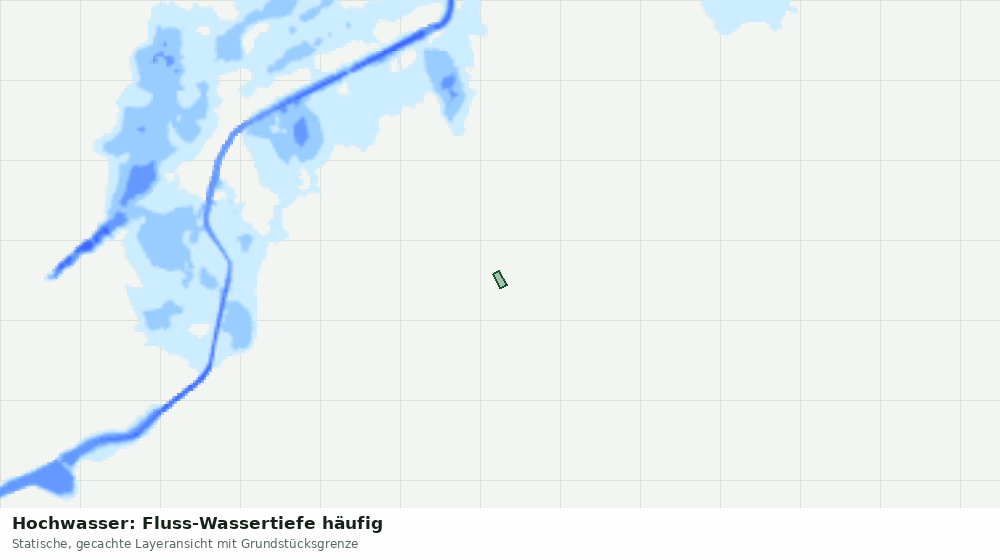 Statische Kartenansicht: Hochwasser: Fluss-Wassertiefe häufig