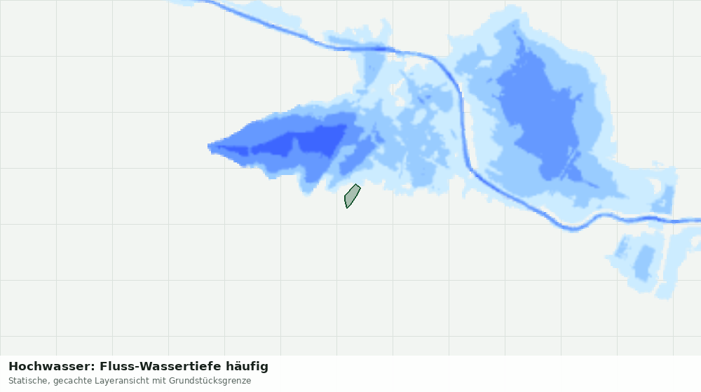 Statische Kartenansicht: Hochwasser: Fluss-Wassertiefe häufig