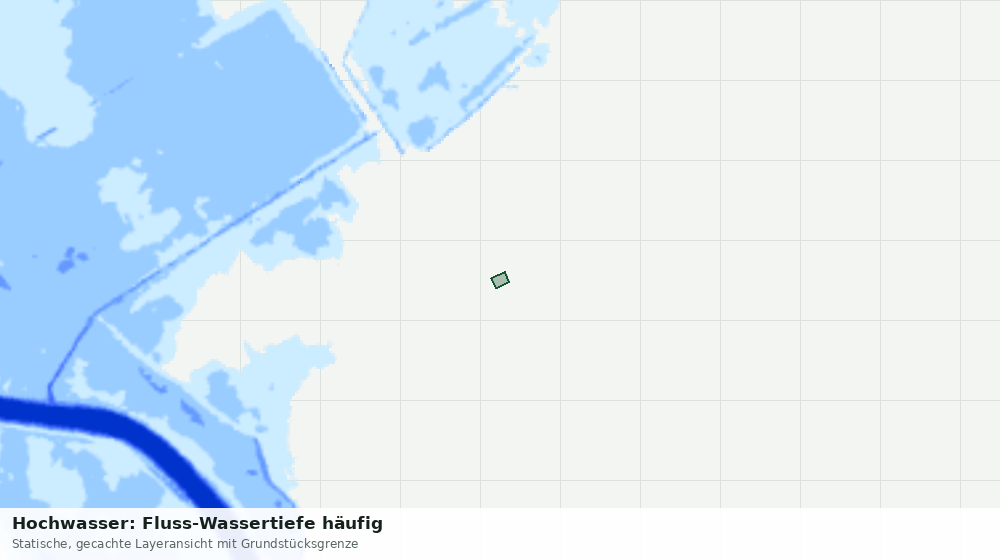Statische Kartenansicht: Hochwasser: Fluss-Wassertiefe häufig