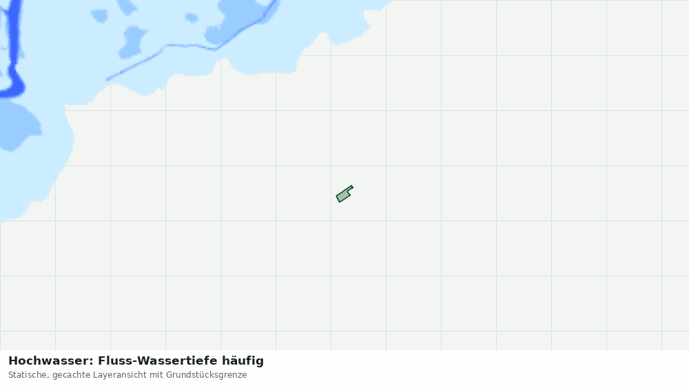 Statische Kartenansicht: Hochwasser: Fluss-Wassertiefe häufig
