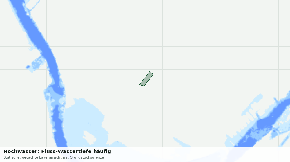 Statische Kartenansicht: Hochwasser: Fluss-Wassertiefe häufig