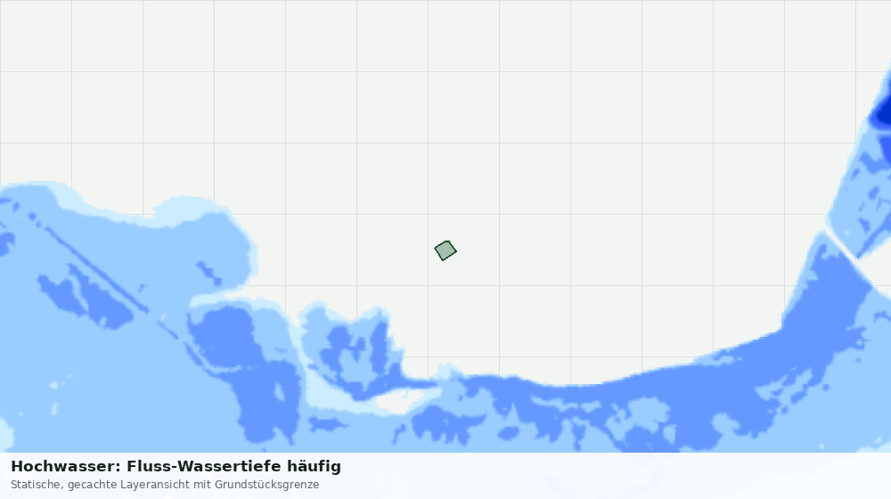 Statische Kartenansicht: Hochwasser: Fluss-Wassertiefe häufig