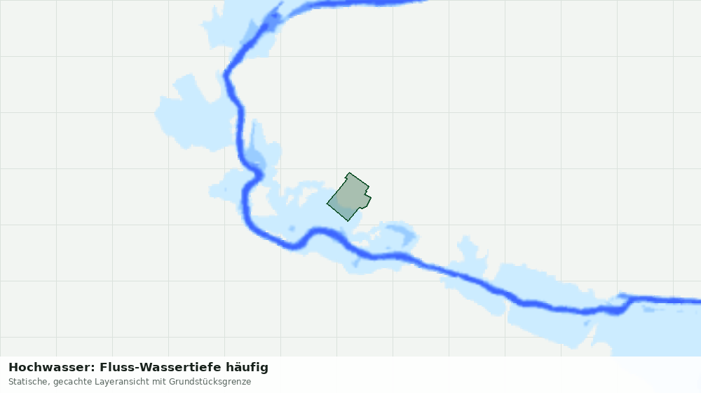 Statische Kartenansicht: Hochwasser: Fluss-Wassertiefe häufig