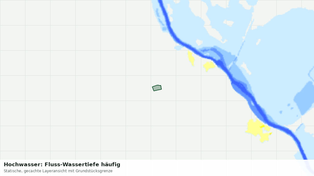 Statische Kartenansicht: Hochwasser: Fluss-Wassertiefe häufig