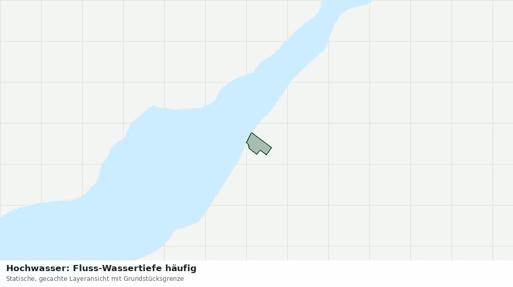 Statische Kartenansicht: Hochwasser: Fluss-Wassertiefe häufig
