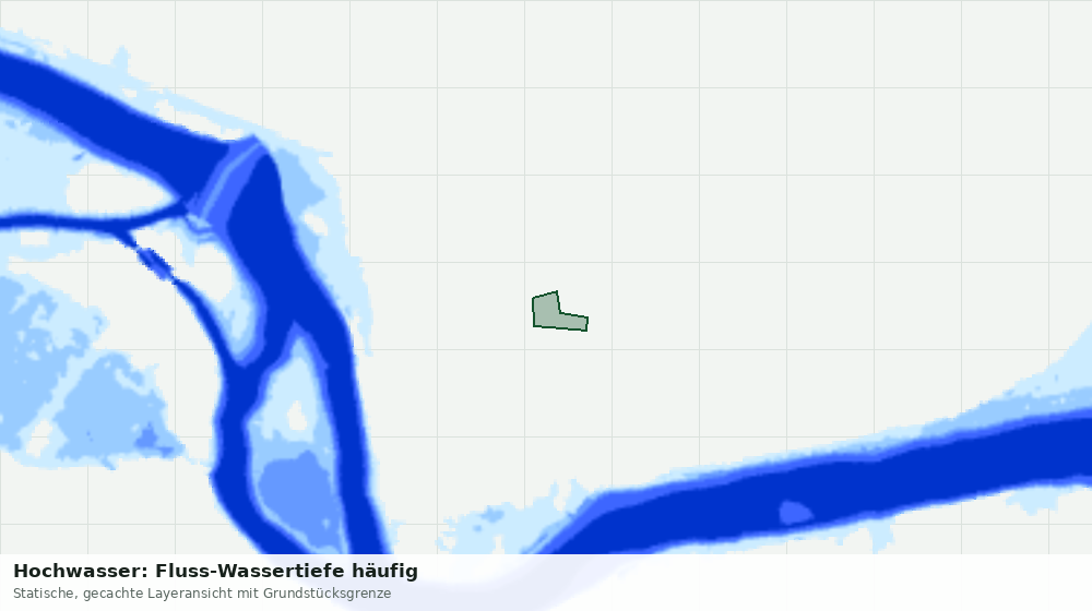 Statische Kartenansicht: Hochwasser: Fluss-Wassertiefe häufig