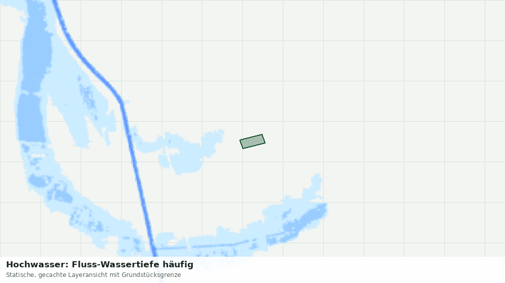 Statische Kartenansicht: Hochwasser: Fluss-Wassertiefe häufig