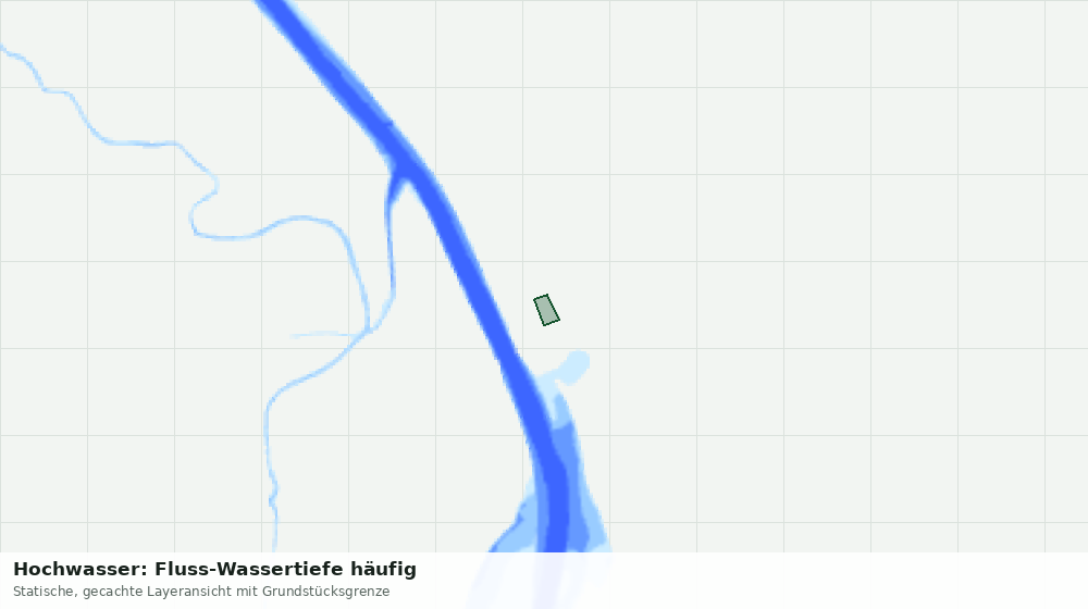 Statische Kartenansicht: Hochwasser: Fluss-Wassertiefe häufig