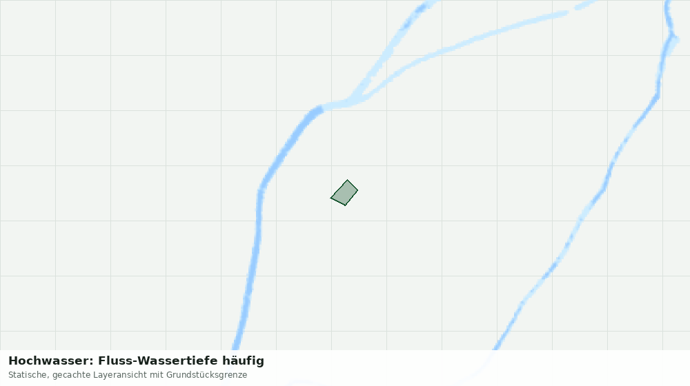 Statische Kartenansicht: Hochwasser: Fluss-Wassertiefe häufig