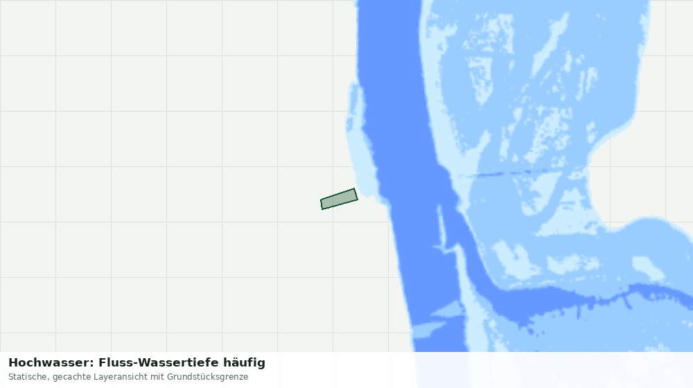 Statische Kartenansicht: Hochwasser: Fluss-Wassertiefe häufig