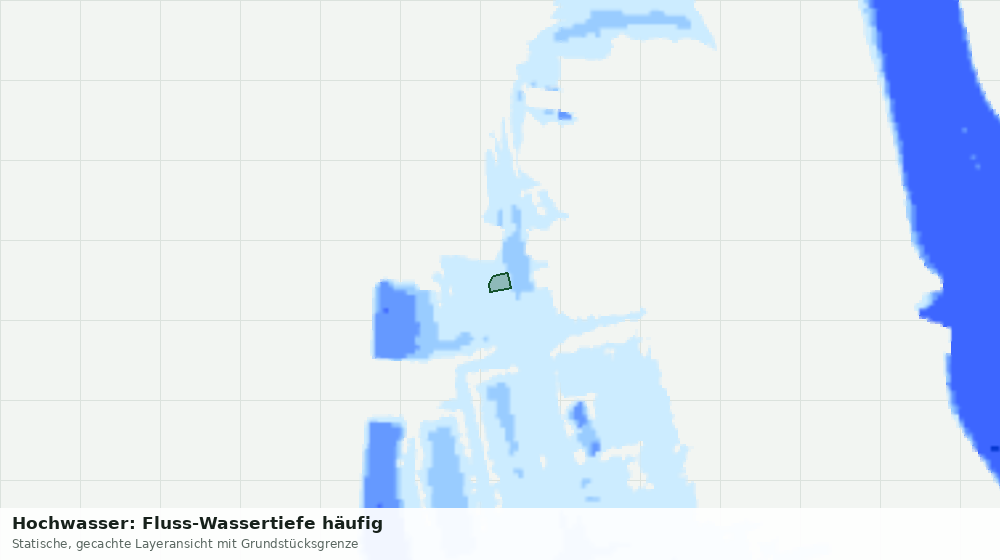 Statische Kartenansicht: Hochwasser: Fluss-Wassertiefe häufig